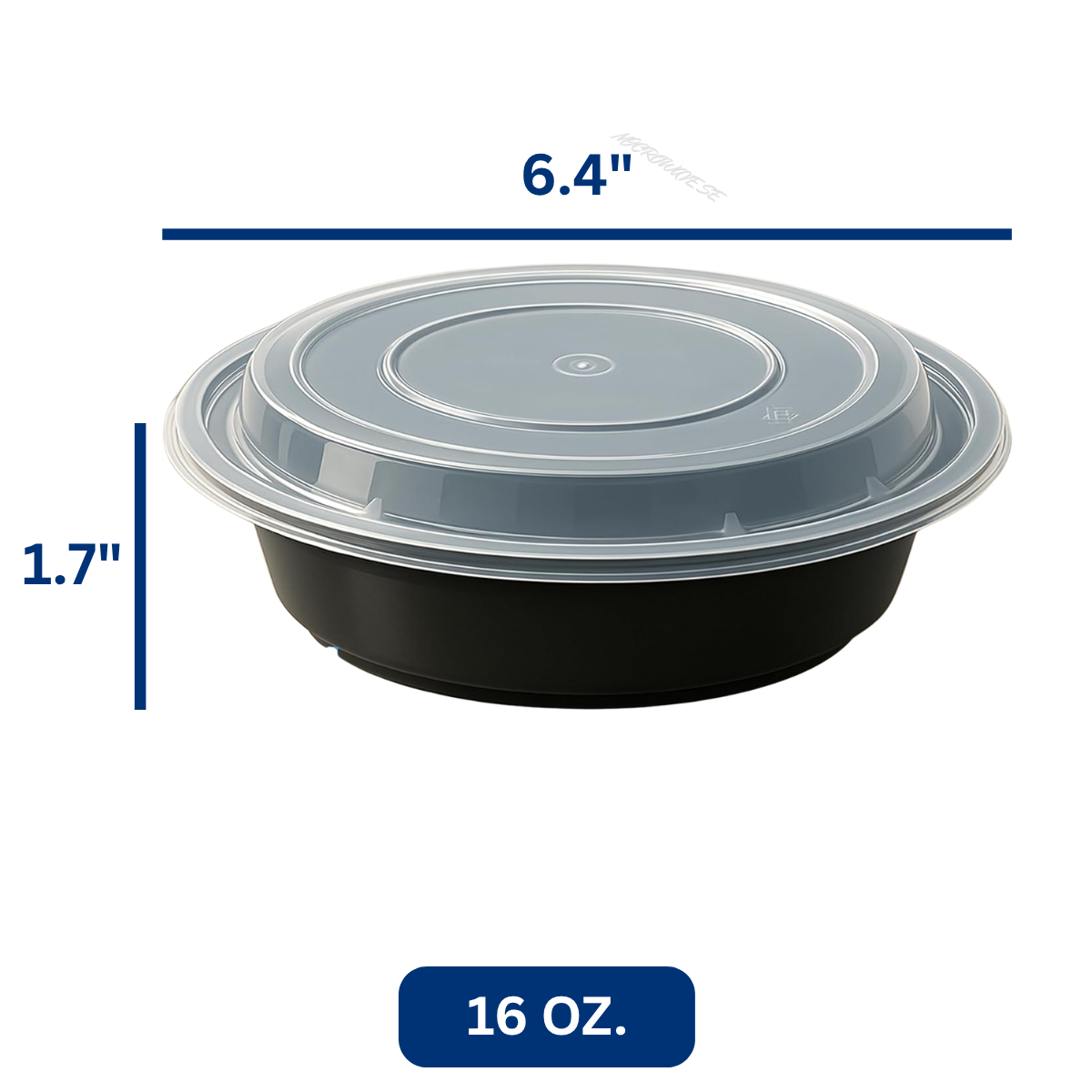 Ready Restock 16 oz. Round Meal Prep Containers – 20 Pack