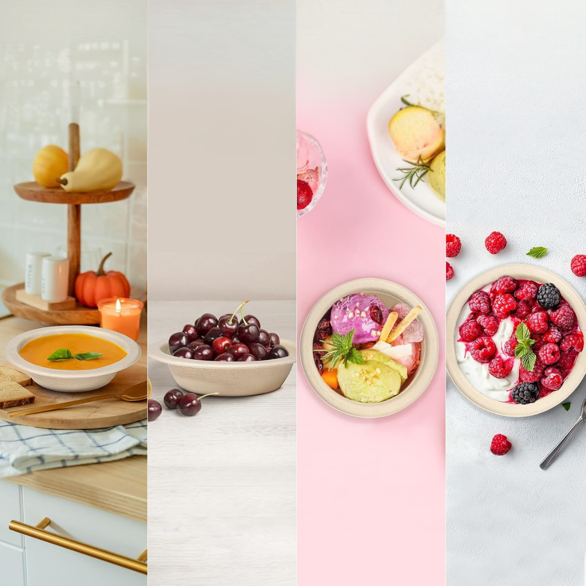 Ready Restock 12 oz. Compostable Eco-Friendly Bowls – 50 Pack